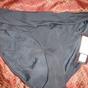 Calia Women’s Bikini Swim Bottoms High Leg Black Size L NWT